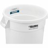 Global Industrial Round White, Plastic 240458WH